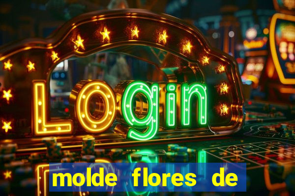 molde flores de papel para imprimir